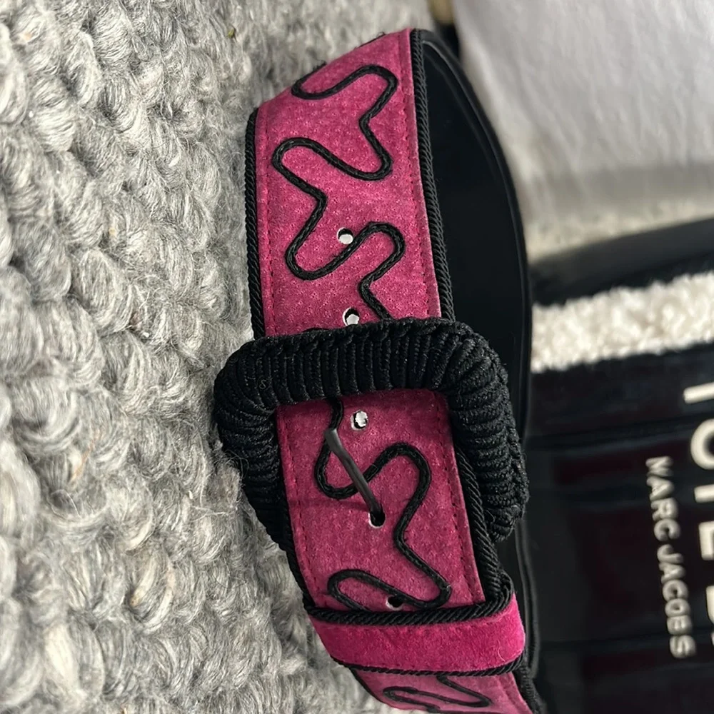 Omega BLACK PINK FUNKY Belt SIZE S‎